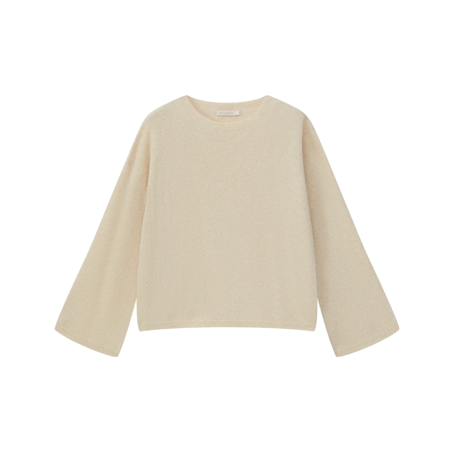 Senatex Kaschmirpullover mit weitem Ausschnitt Pullover Navy