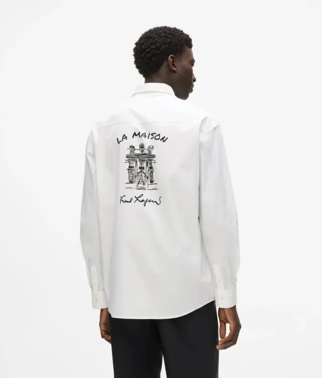 Karl Lagerfeld Maison de Karl Hemd Herren Oversize mit Print