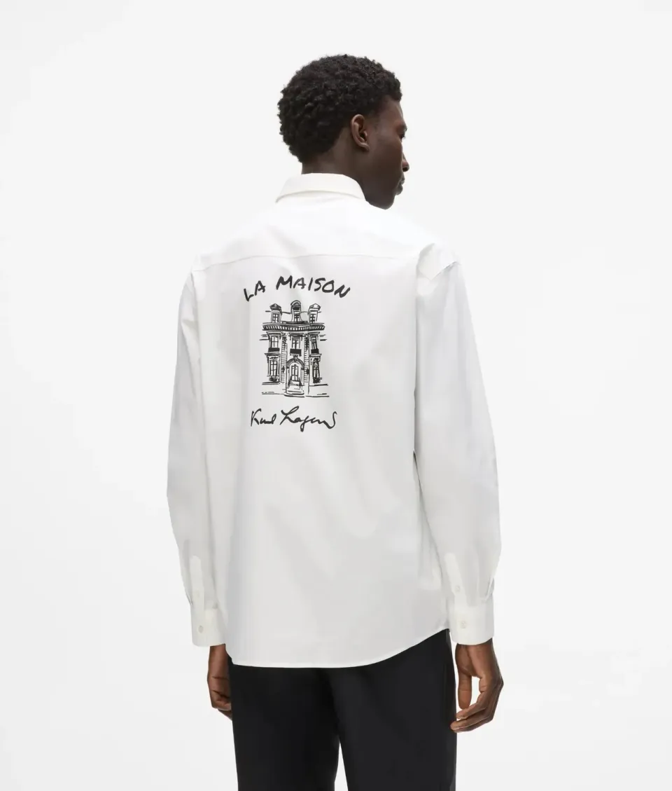 Karl Lagerfeld Maison de Karl Hemd Herren Oversize mit Print