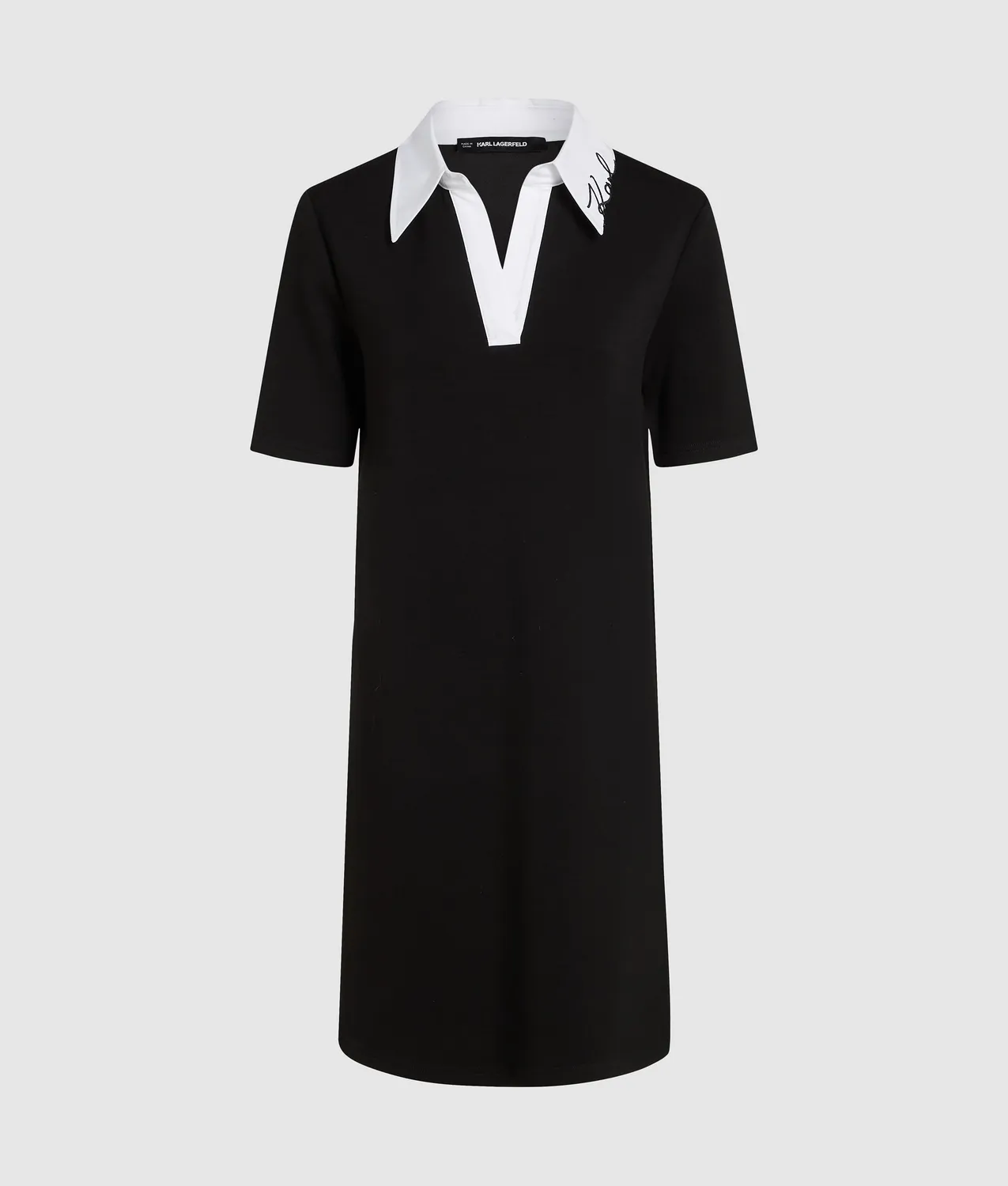 Karl Lagerfeld Signature Polokleid Jersey