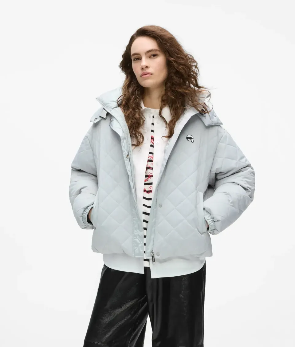 Karl Lagerfeld Ikon Quilted Puffer Jacke XS-XL Stepp wattiert