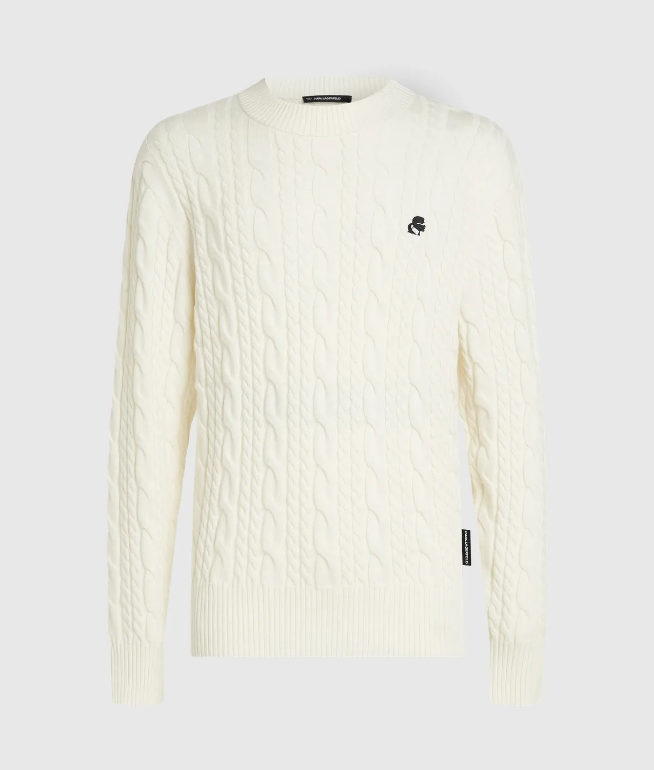 Karl Lagerfeld Kameo Zopfstrick Pullover Rundhals Stick