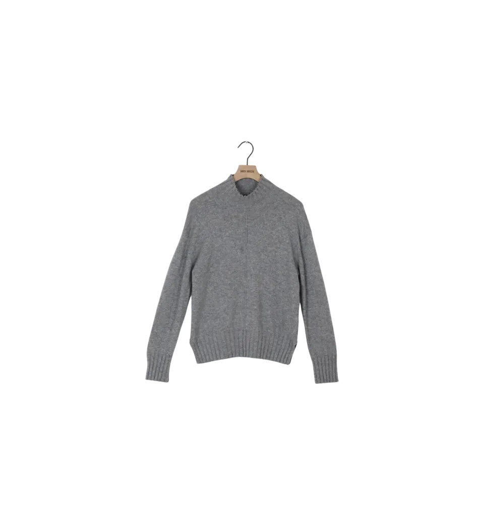 Mos Mosh MMAima Cashmere Highneck Strick Sharkskin S
