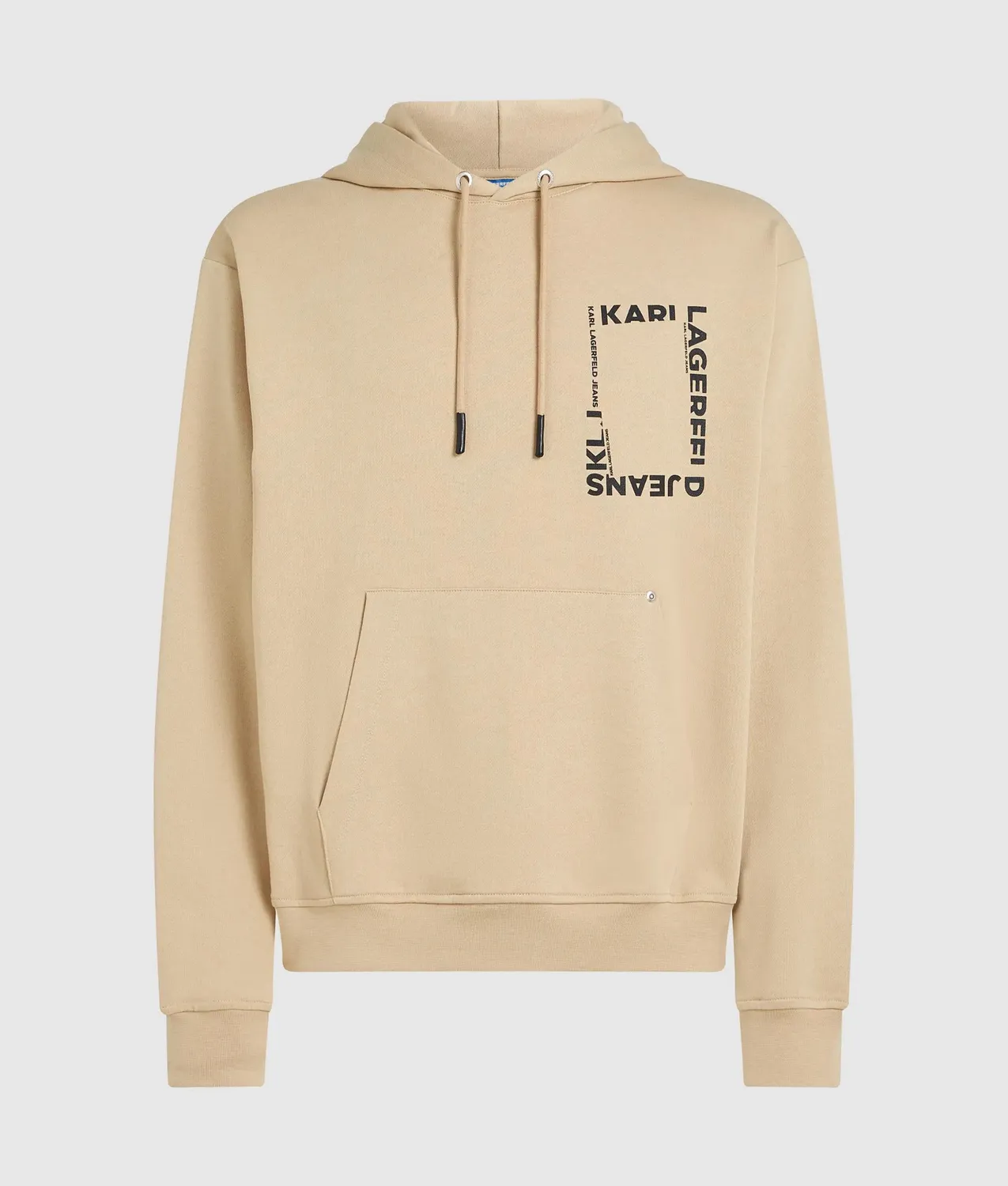 Karl Lagerfeld KL Jeans Frame Logo Hoodie Regular Bio-Baumwolle
