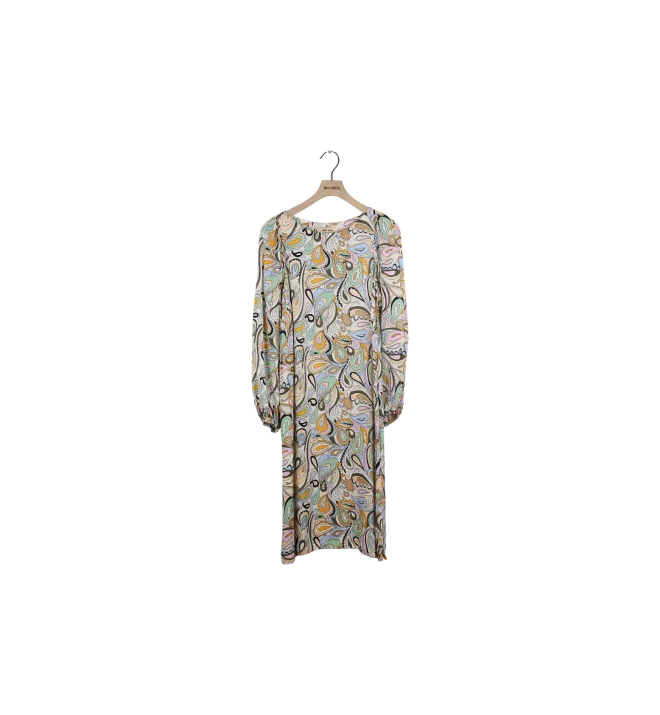 Mos Mosh MMRosaleen Arzu Kleid Smoke Green XS Paisley