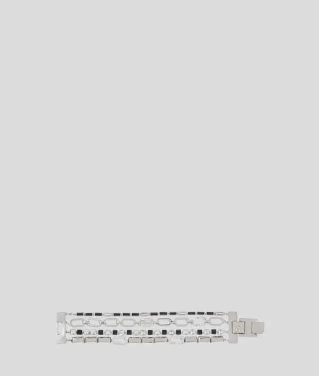 Karl Lagerfeld Signature Armband layered One Size schwarz
