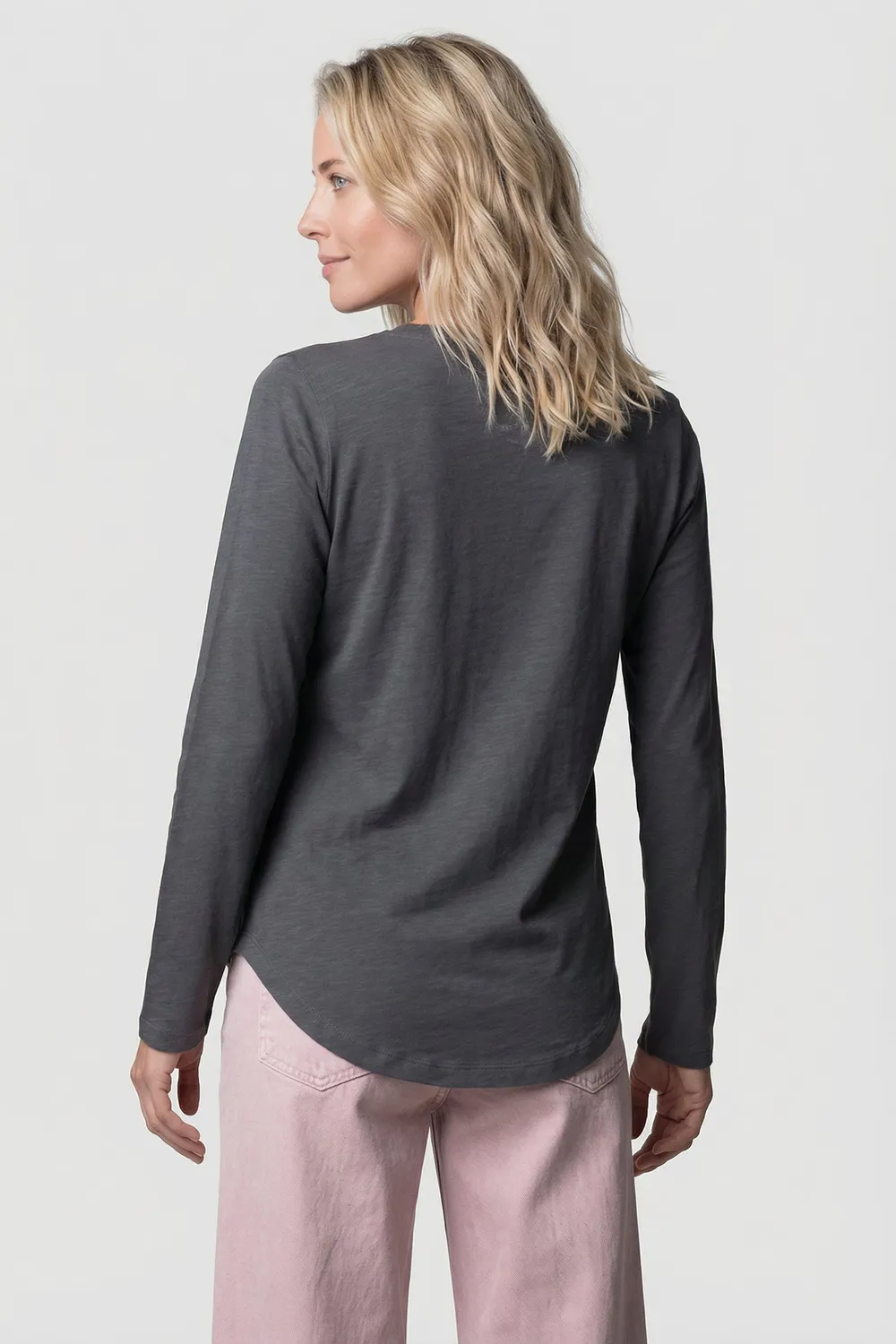 Alife & Kickin LeabellaAK A Longsleeve grau Biobaumwolle