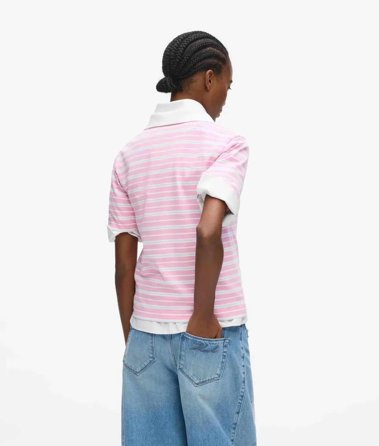 Karl Lagerfeld Ikon Stripe Polo Bio-Baumwolle
