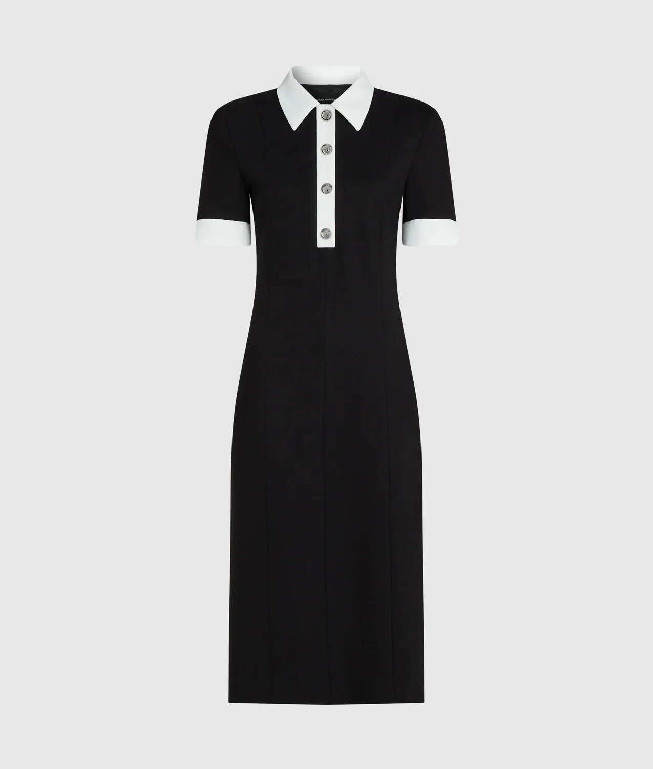 Karl Lagerfeld Contrast Collar Kleid Kontrastkragen