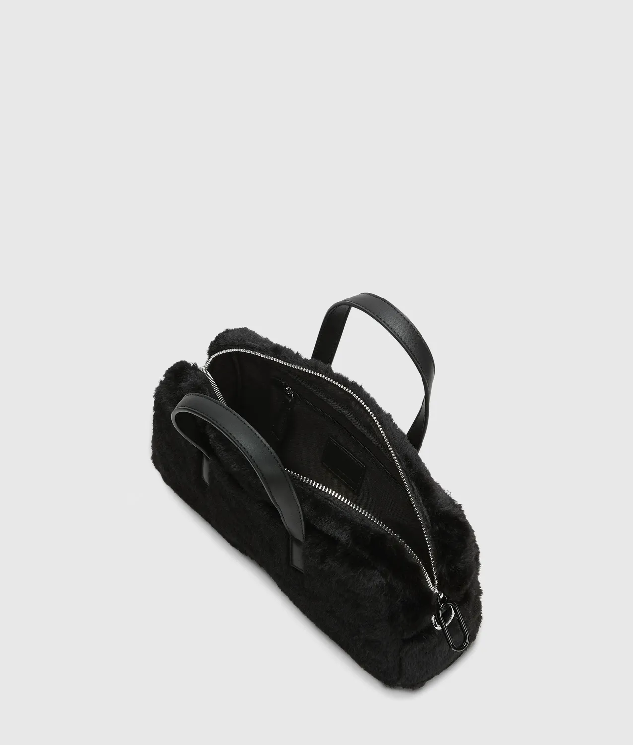 Karl Lagerfeld Jeans Box Logo Bowling Bag Kunstfell Einheitsgröße