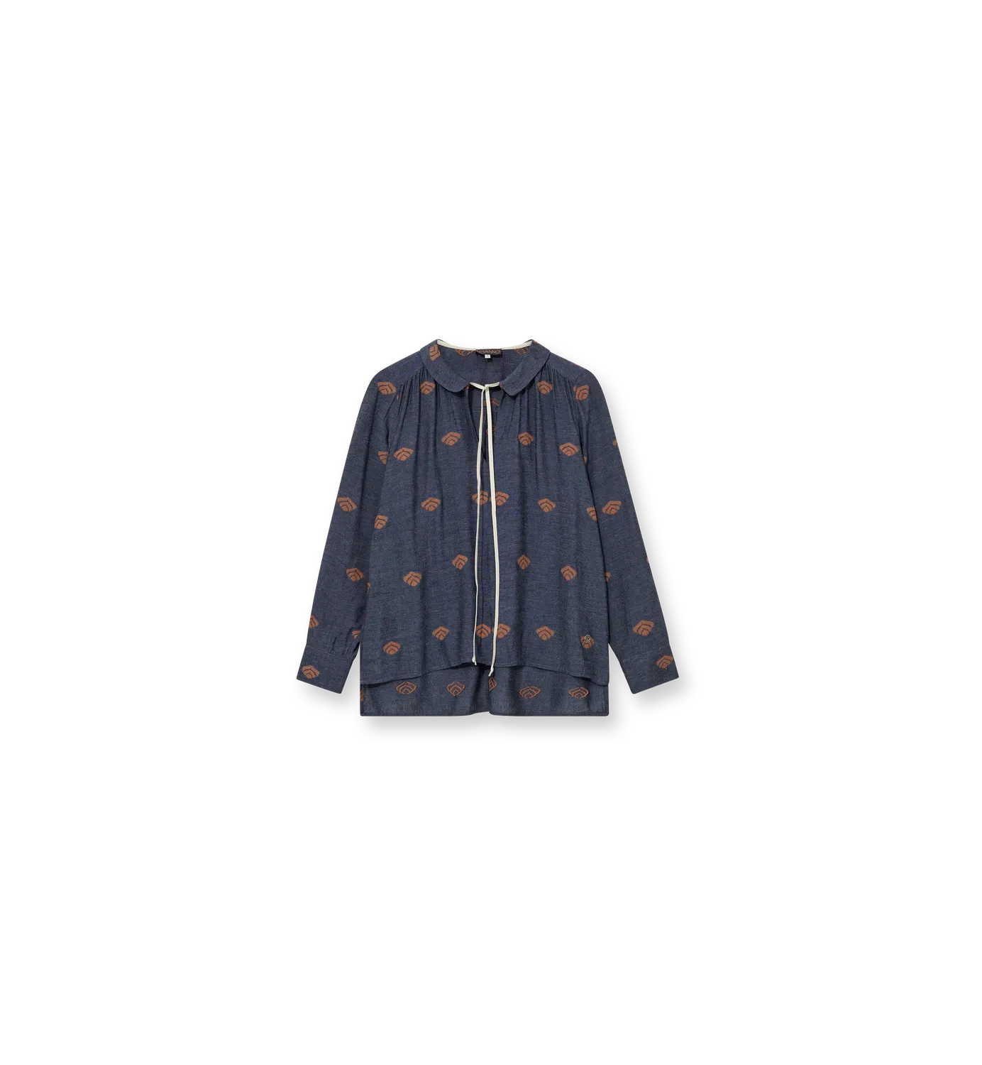 Mos Mosh MMHClear Indigo Bluse Blueberry Jacquard
