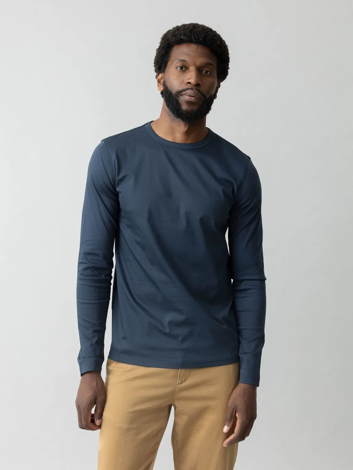Mos Mosh MMGPerry Tee Langarmshirt Weiß Regular Fit