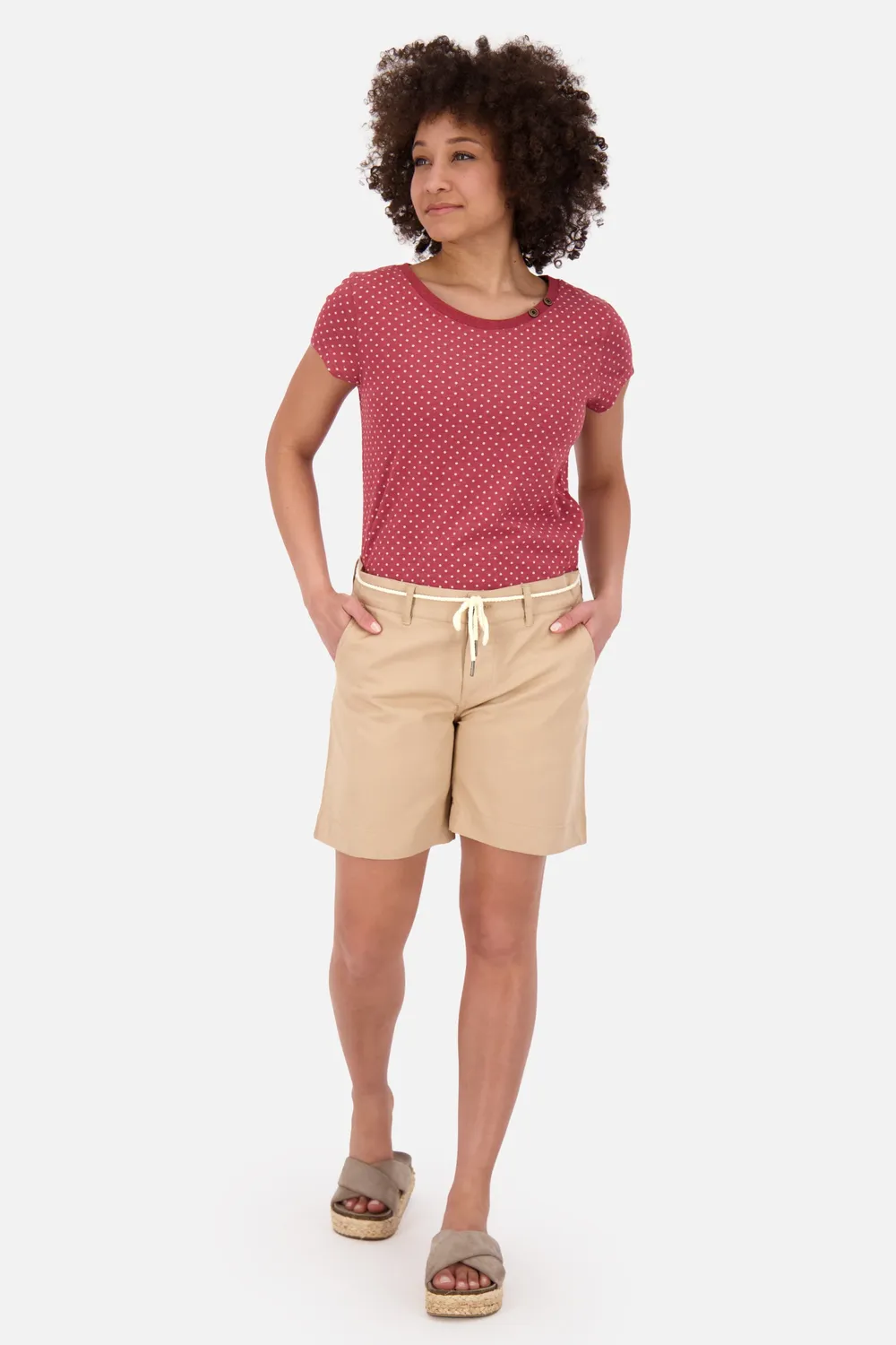 Alife & Kickin JulesAK A Shorts Beige Bio-Baumwolle