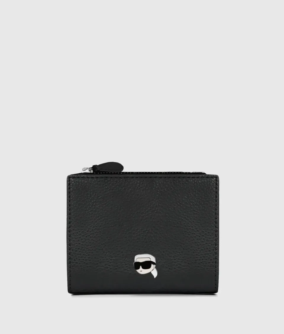 Karl Lagerfeld Ikon Geldbörse Bifold Klein Pebble