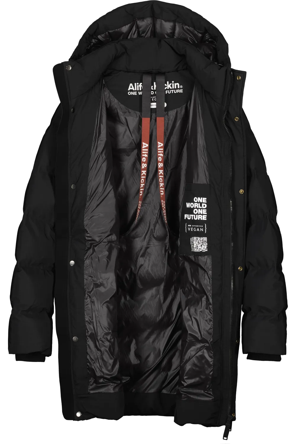 Alife & Kickin SaulAK A Puffer Parka Schwarz Herren