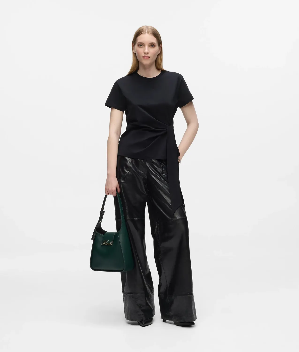 Karl Lagerfeld K/Signature Hobo Bag Handtasche Leder One Size