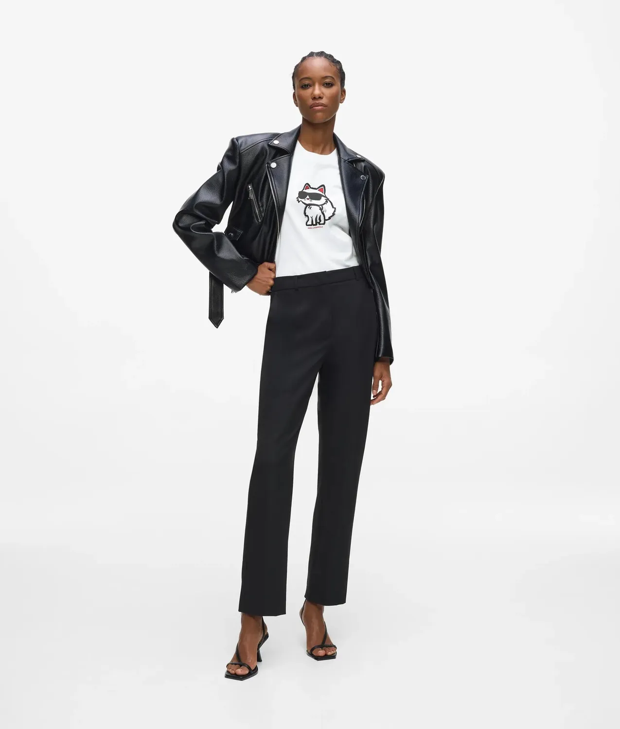 Karl Lagerfeld Ikon Choupette T-Shirt Bio-Baumwolle
