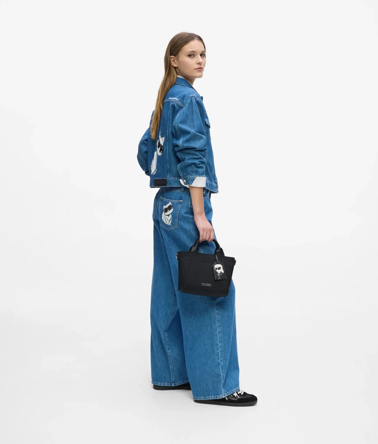Karl Lagerfeld Ikon Nylon Small Tote Tasche