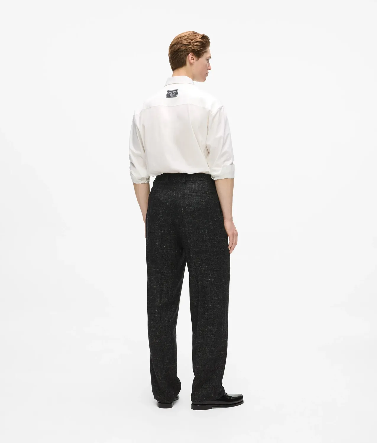 Karl Lagerfeld Anzughose Doppelfalte Wollmix Herren