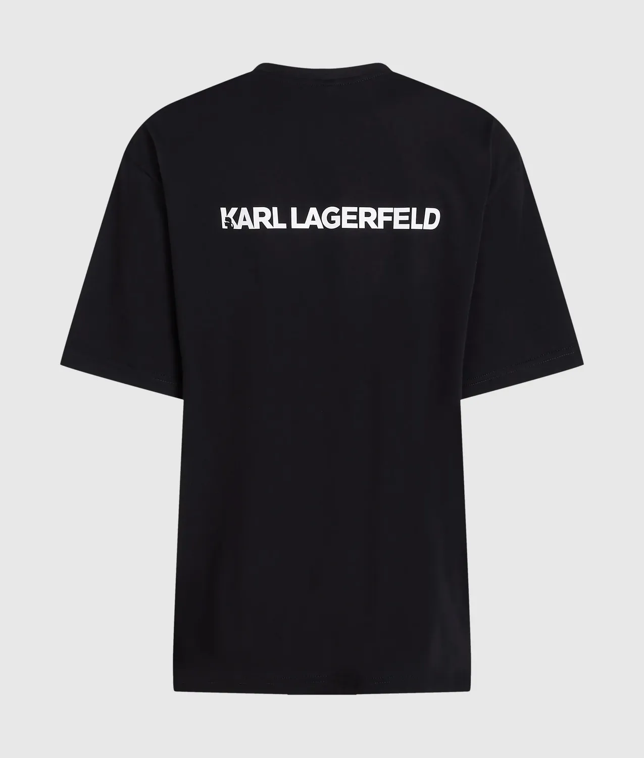 Karl Lagerfeld Logo Athleisure T-Shirt Boxy Baumwolle