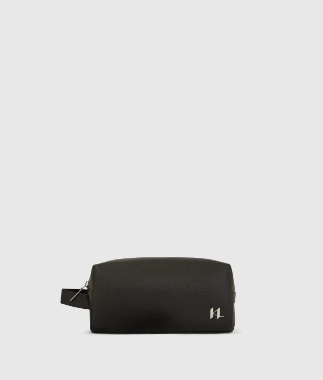 Karl Lagerfeld K/Monogram Waschtasche Leder Reisen