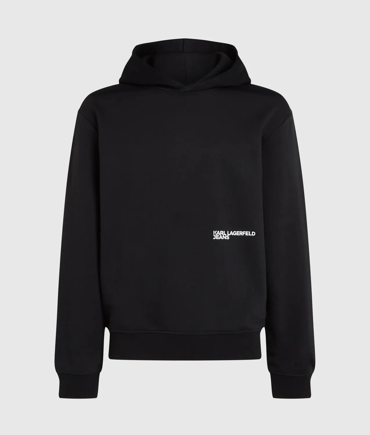 Karl Lagerfeld Ombré Box Logo Hoodie Baumwollhoodie