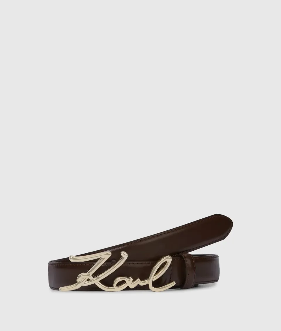 Karl Lagerfeld K/Signature Ledergürtel Glattleder
