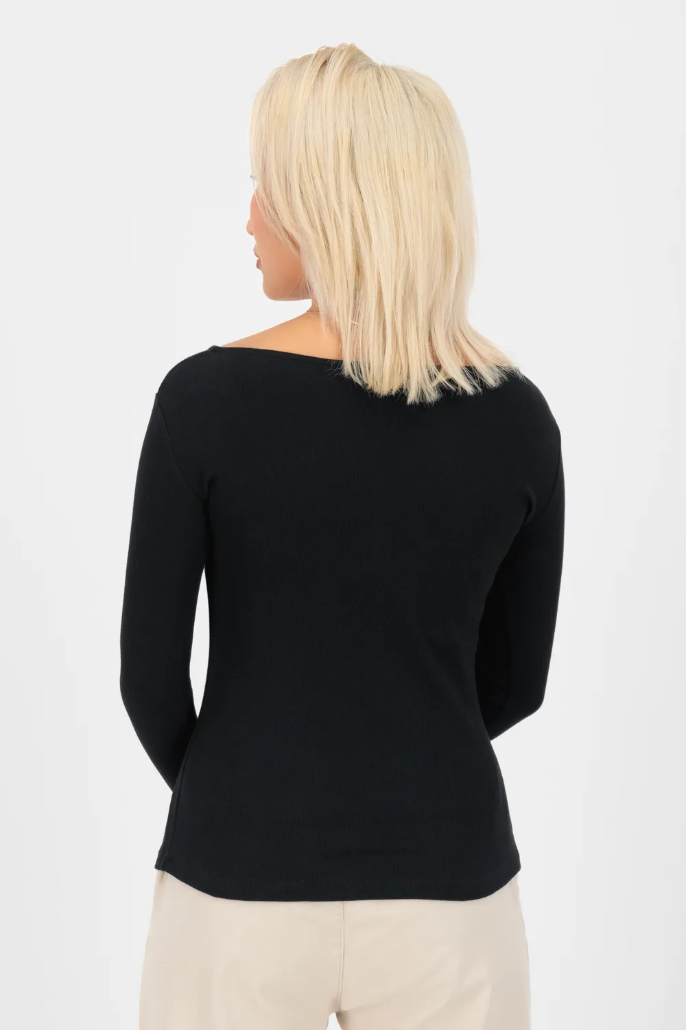 Alife & Kickin MaritAK A Longsleeve Schwarz Ripp