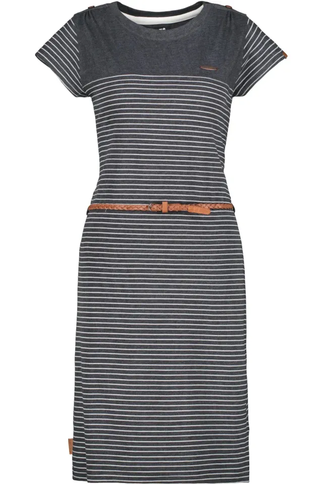 Alife & Kickin LeoniceAK B Shirtkleid Schwarz Allover-Print