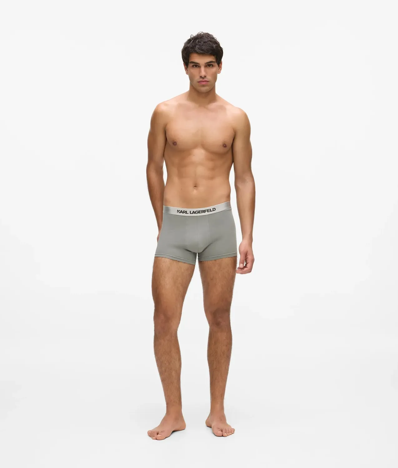 Karl Lagerfeld Metallic Logo Trunks 3er-Pack Herren Baumwolle