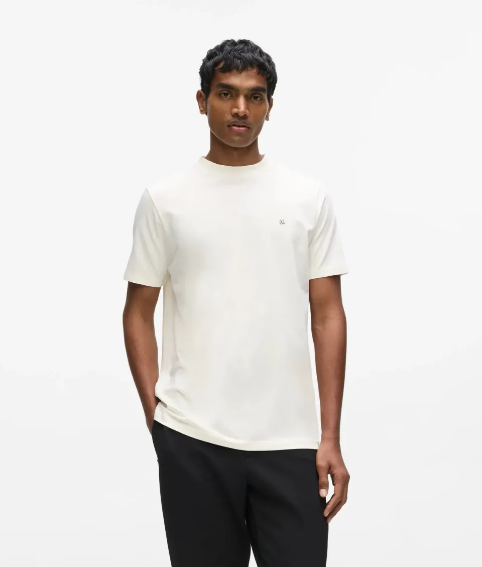 Karl Lagerfeld Metal Monogram T-Shirt Herren Baumwolle