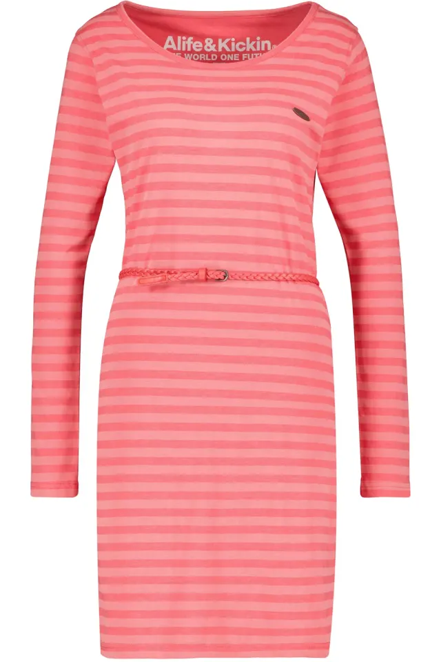 Alife & Kickin EllinAK B Longsleeve Kleid Rot Damen