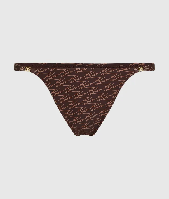Karl Lagerfeld Autograph Tanga Bikinihose High-Cut