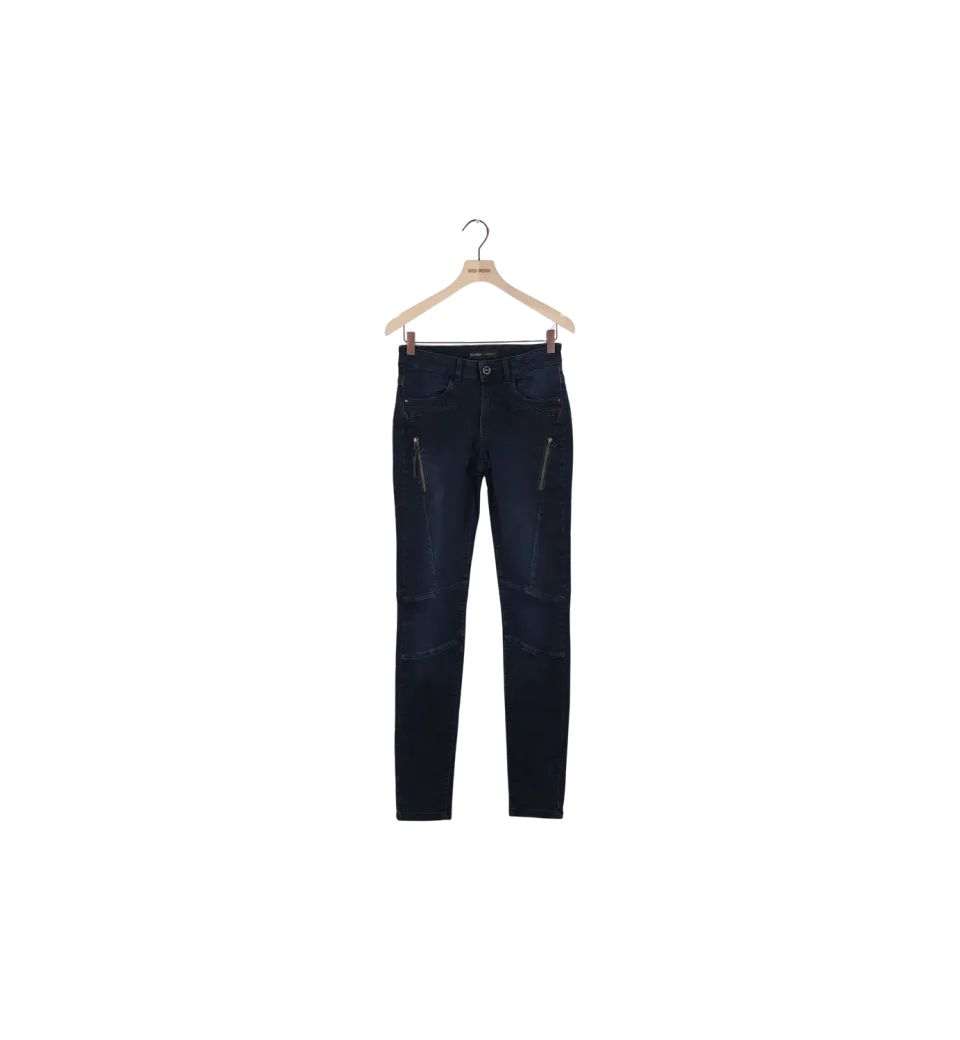 Mos Mosh MMYoga Biker Jeans Blue Black Denim 27 Secondhand
