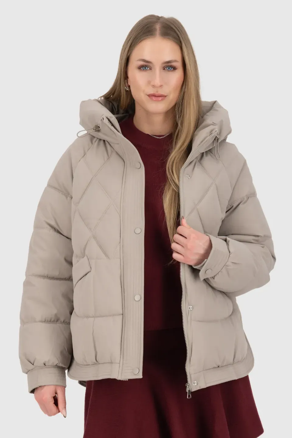 Alife & Kickin HedwigAK A Pufferjacke Grün Winterjacke vegan