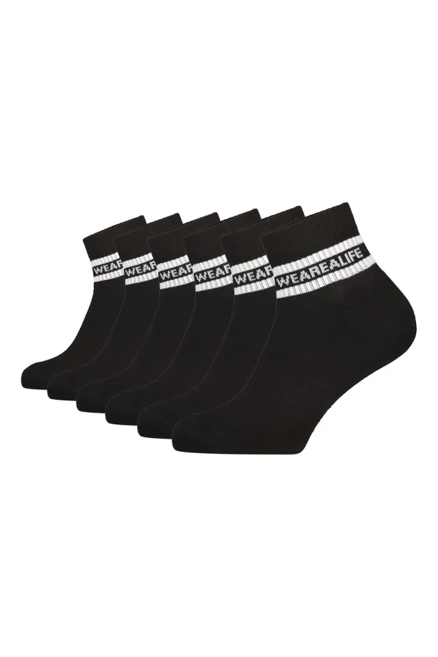 Alife & Kickin RikaAK Ankle Crew Socks Socken Schwarz 6er