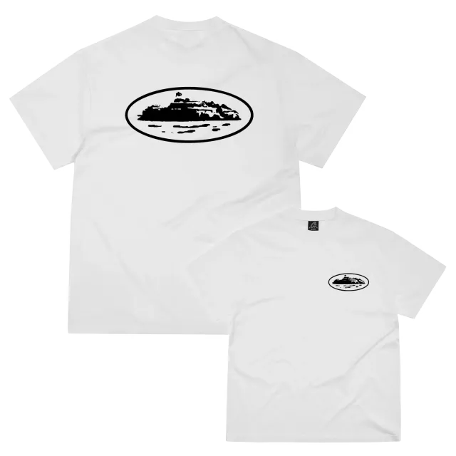 Corteiz OG Island T-Shirt Weiß Baumwolle