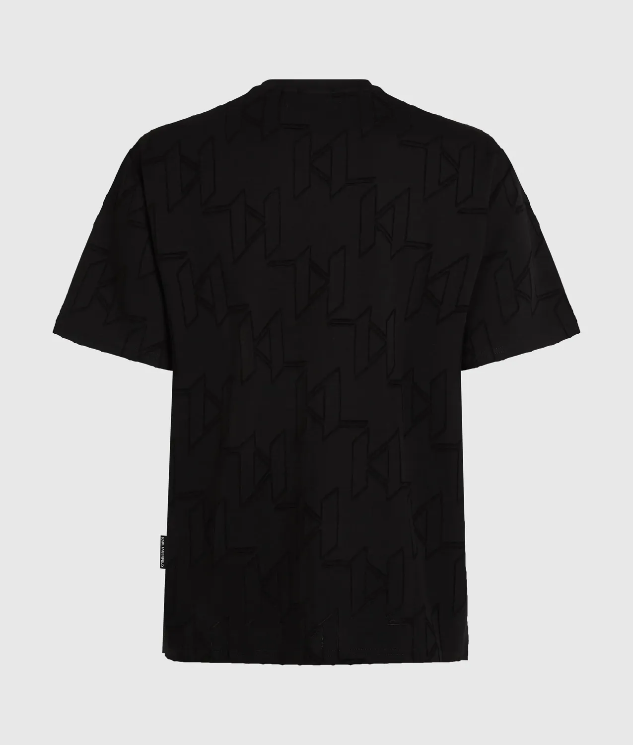 Karl Lagerfeld All-Over Monogram T-Shirt Crew-Neck
