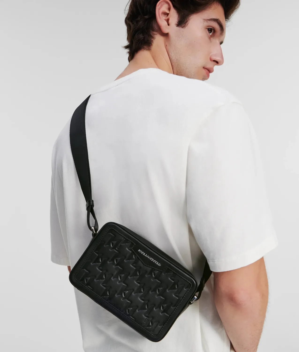 Karl Lagerfeld K/Loom Camera Bag Umhängetasche Leder