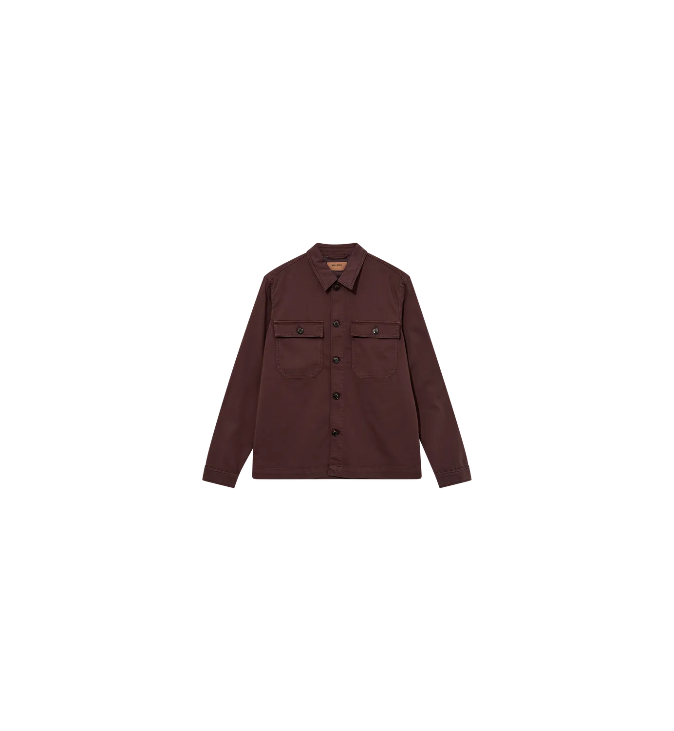 Mos Mosh MMG Matteo Soft Overshirt Black Coffee Baumwolle