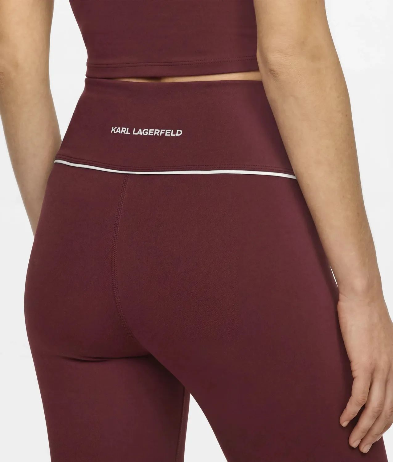 Karl Lagerfeld Contrast Piping Leggings Athleisure