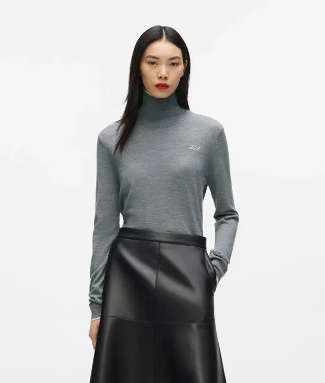 Karl Lagerfeld Rollkragenpullover Merinowolle XS-XXL