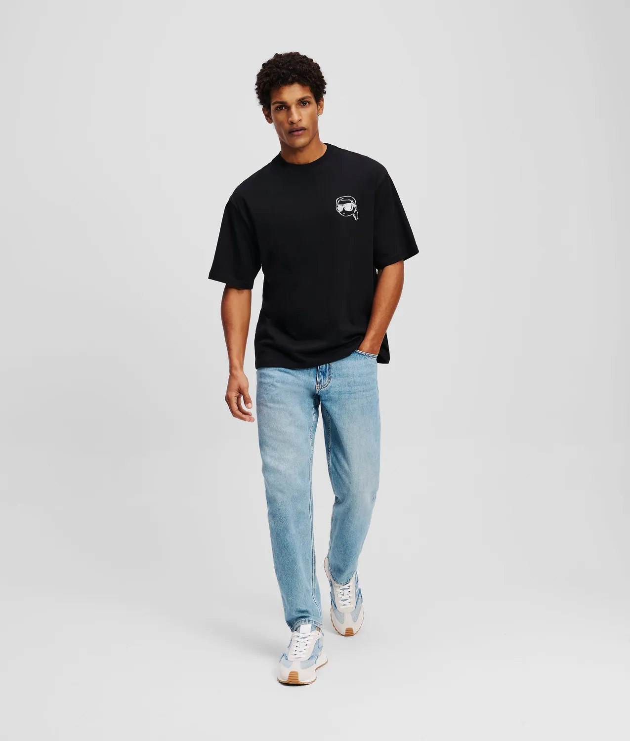 Karl Lagerfeld Ikon T-Shirt Baumwolle mit Rückenprint