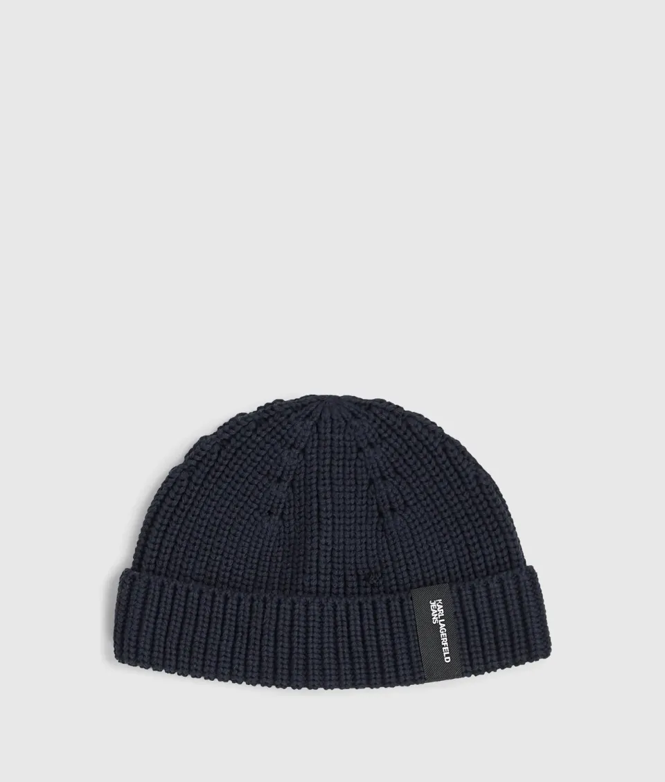 Karl Lagerfeld Jeans Docker-Beanie Rippstrick Einheitsgröße