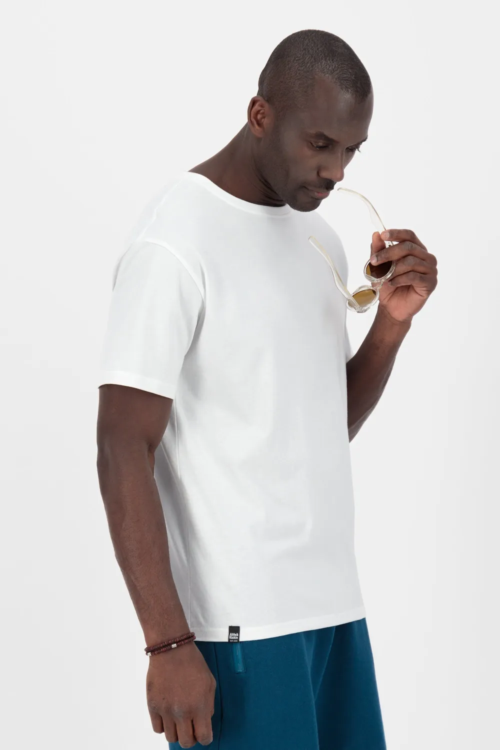 Alife & Kickin BrodyAK A Shirt Weiß Herren Rundhals