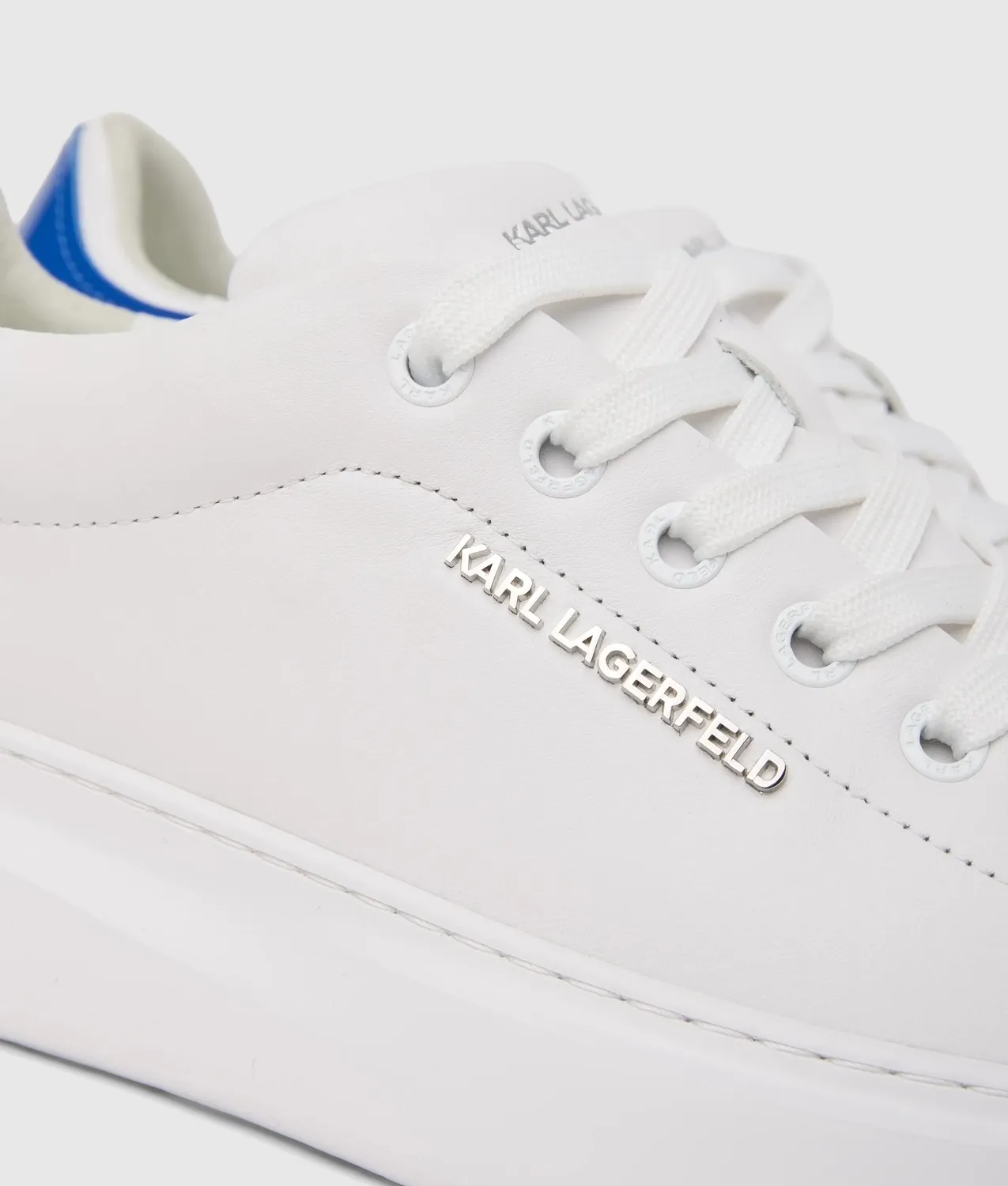 Karl Lagerfeld Ikon Kore Sneaker Leder schwarz glänzend