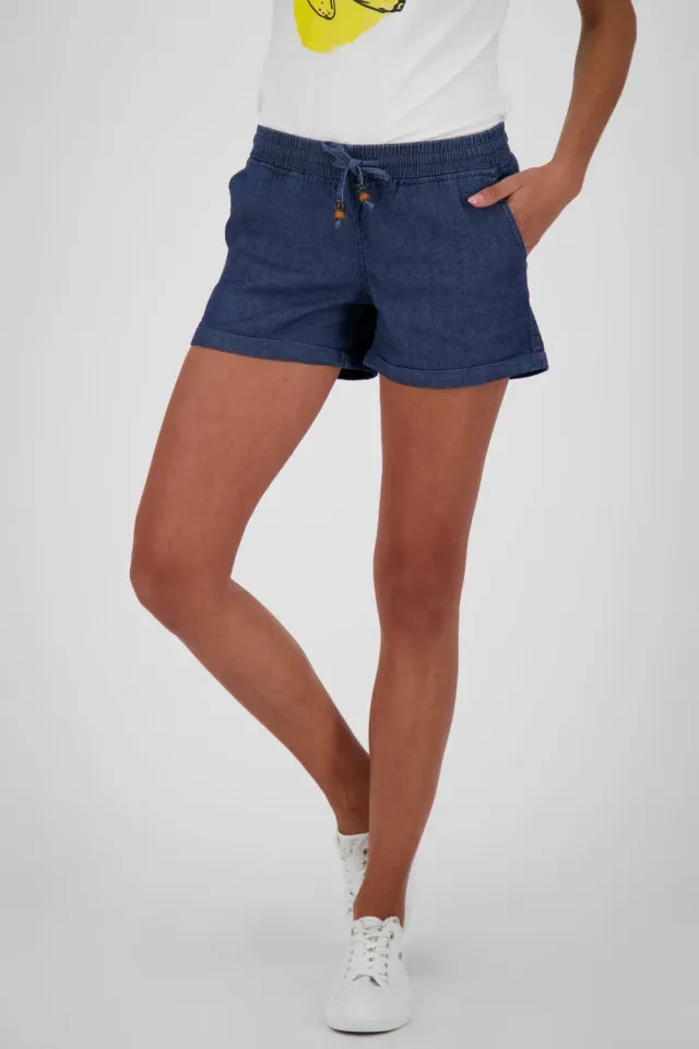 Alife & Kickin JaneAK Shorts dunkelblau Denim