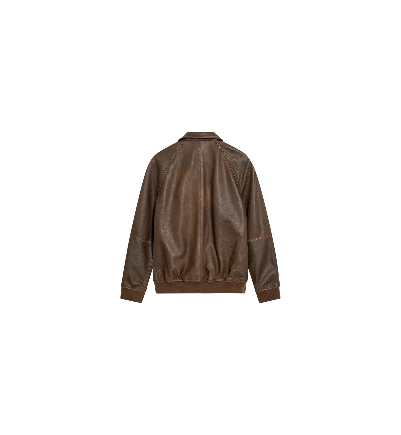 Mos Mosh MMGThom Leather Bomber Jacke Braun Leder