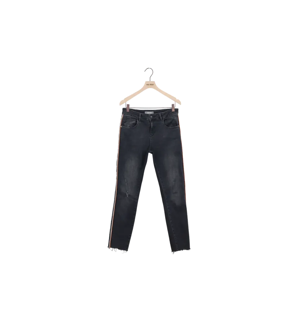 Mos Mosh ReLoved MMBradford Stone Jeans 27 Black Denim Secondhand