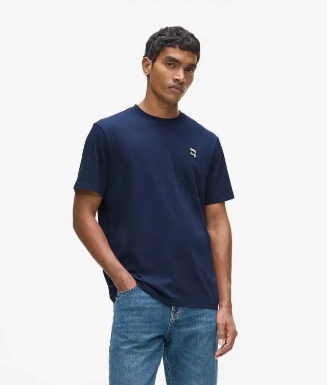 Karl Lagerfeld Ikon T-Shirt Patch Baumwolle